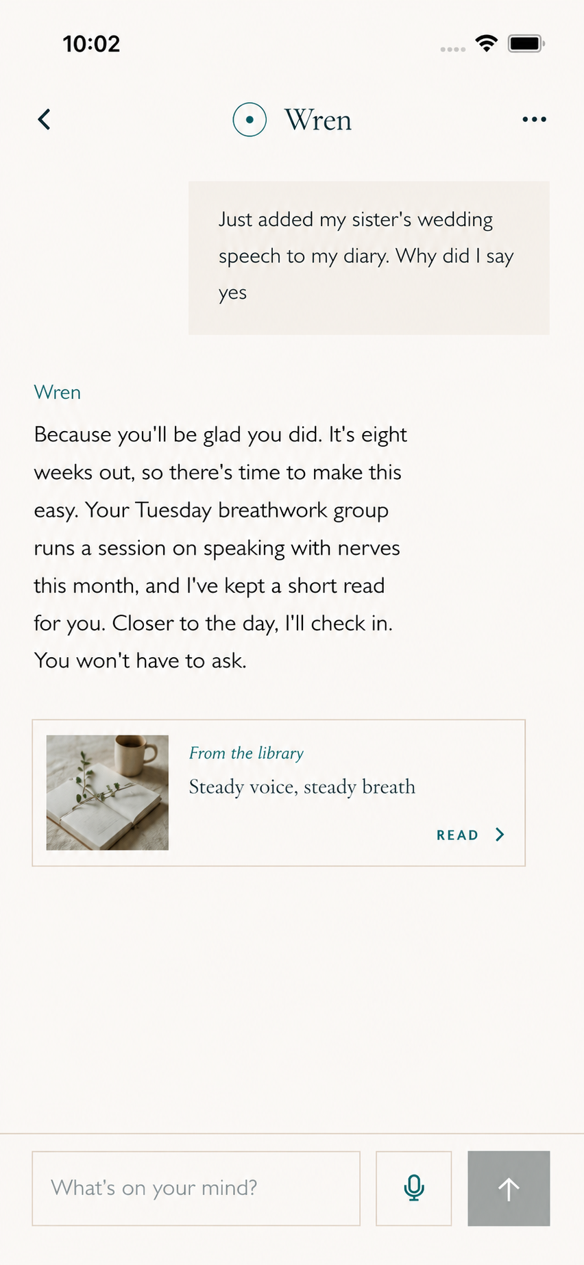 Wren, your Welvow companion